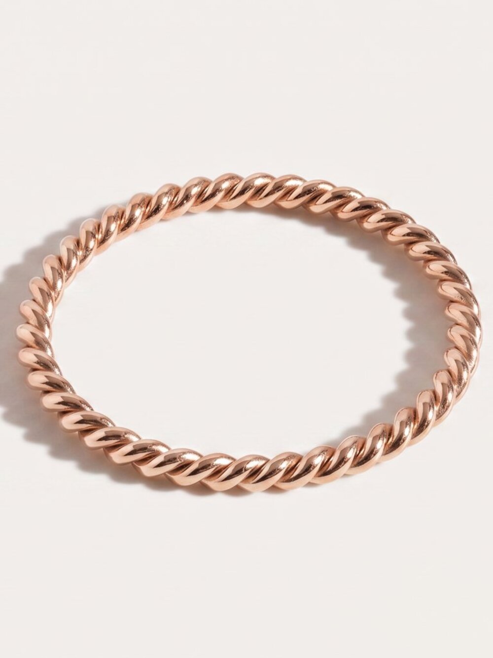 Aurate 2 Rose Gold Stackable Rings - Picture 3 of 5